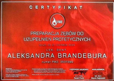 certyfikat dr Aleksandra Brandebura 10