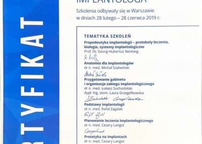 certyfikat dr Wiktor Ostrowski 3